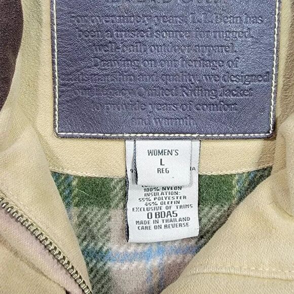 L.L. Bean Cream and Brown Utility Jacket - Picture 7 of 9